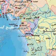 نقشه انتشارات گیتاشناسی نوین مدل جهان امروز کد AL1649