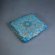 رومیزی ترمه نگین خاتم طرح ترنج یزد کد ya14710201