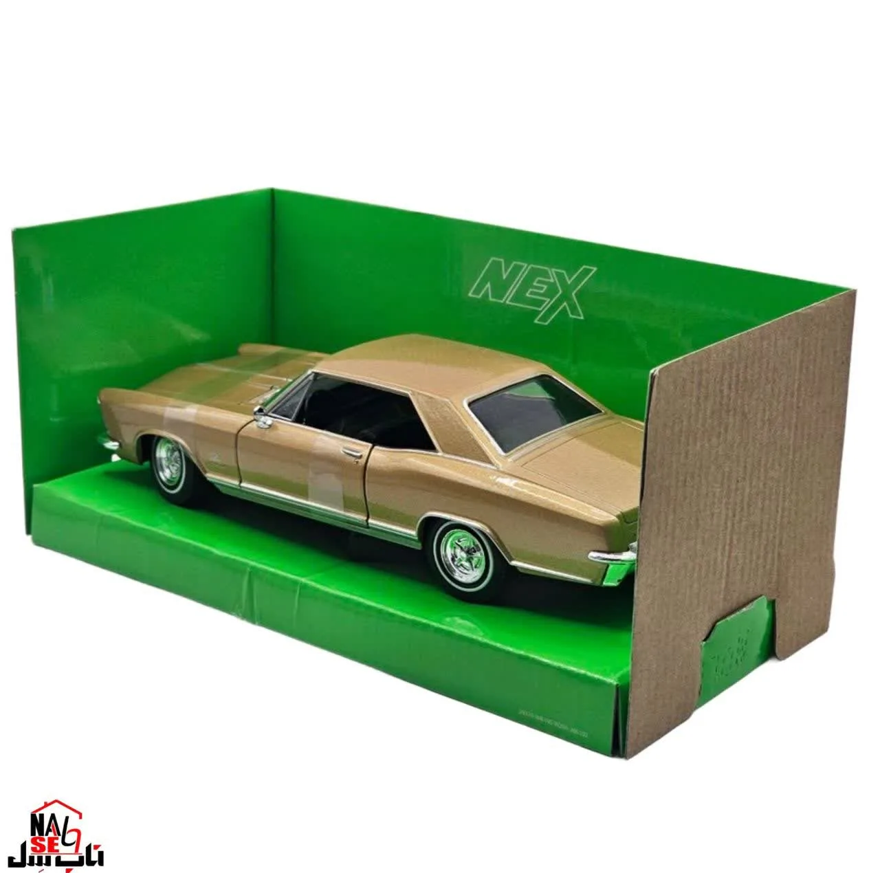 ماشین بازی ناب سل مدل بیوک ریویرا فلزی طرح ولی کد WELLY 1:24 1965 BUICK RIVIERA GRAN SPORT