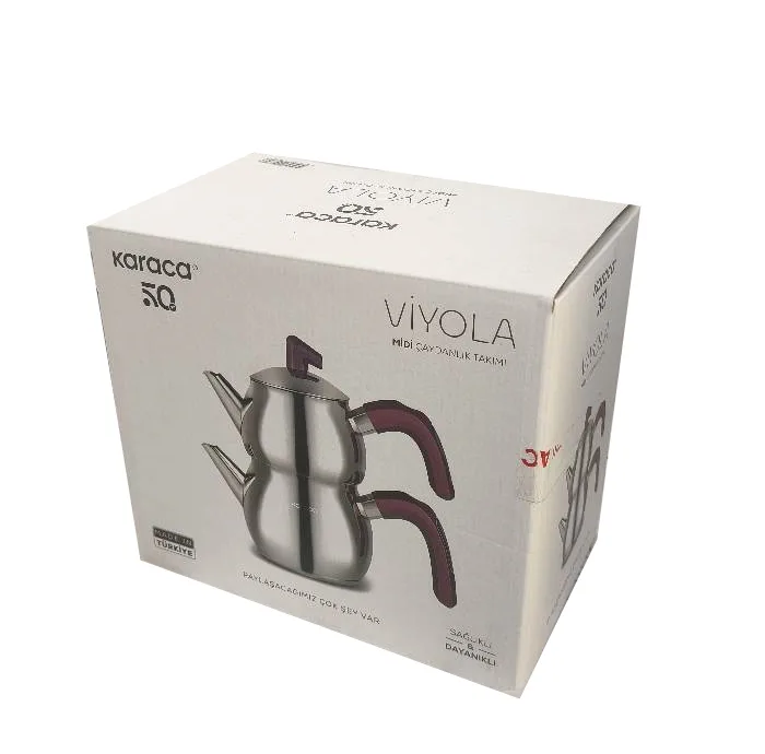 ست کتری و قوری کاراجا مدل Viyola گنجایش کتری 1.6 لیتر گنجایش قوری 1 لیتر
