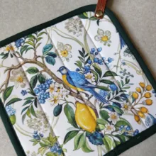 سرویس پارچه ای آشپزخانه 3 تکه طرح گلدار