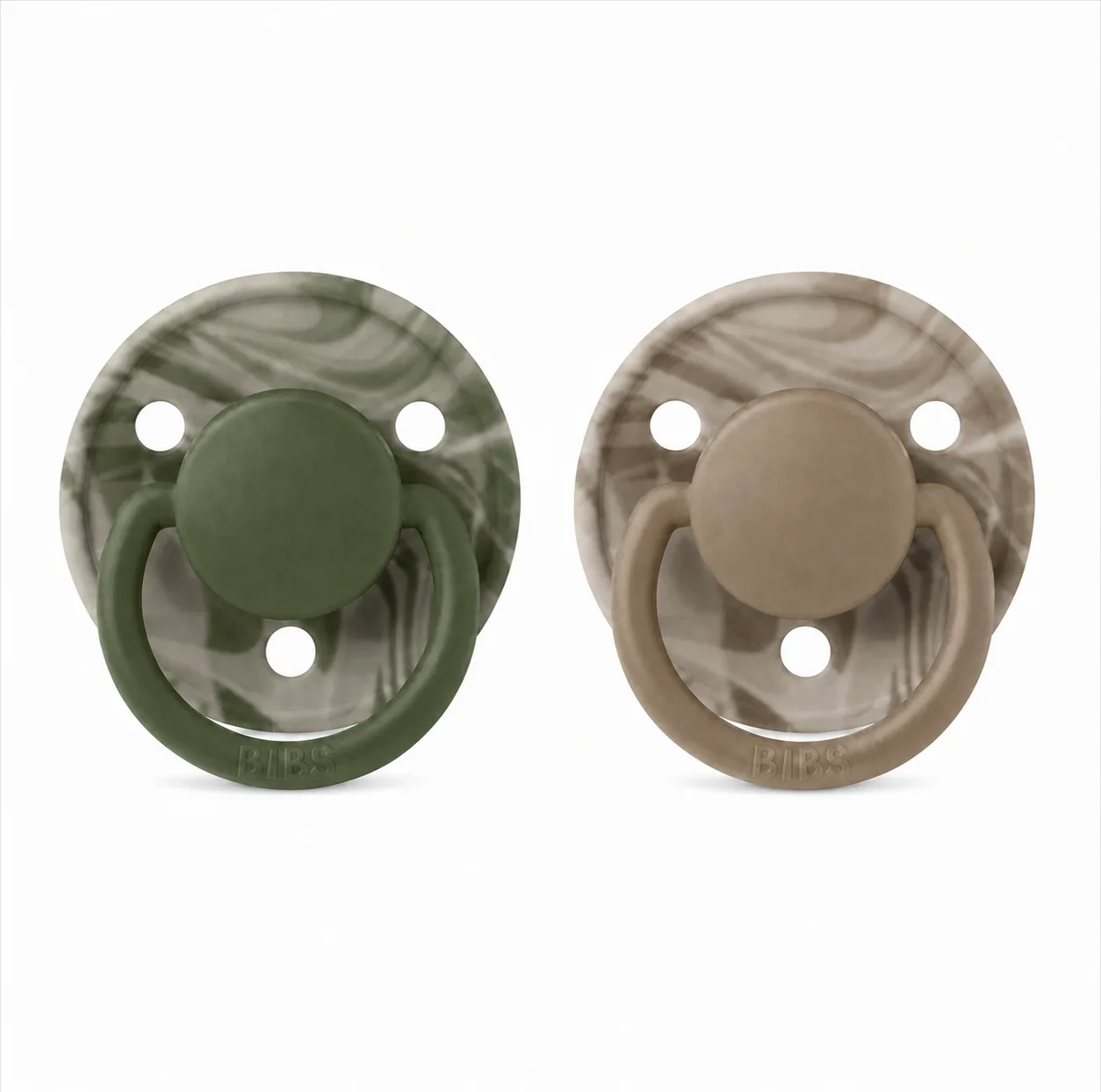 پستانک بیبس مدل round delux silicone کد 150265 مناسب 0-3 سال بسته 2 عددی