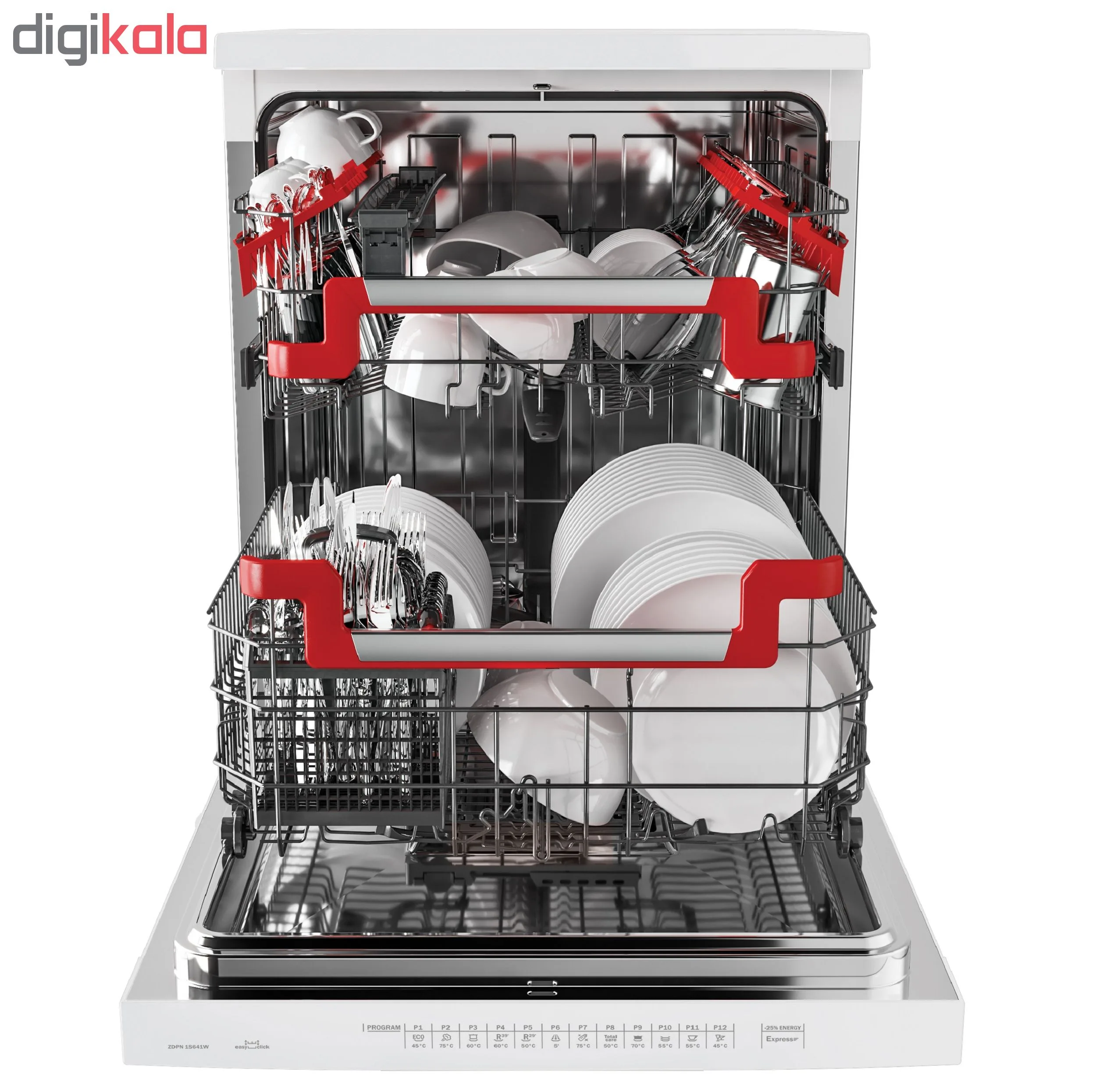 ماشین ظرفشویی 16 نفره زیرووات مدل ZDPN 1S641