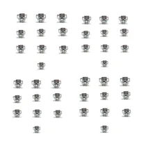 غلطک کابینت مدل as1 بسته 40 عددی