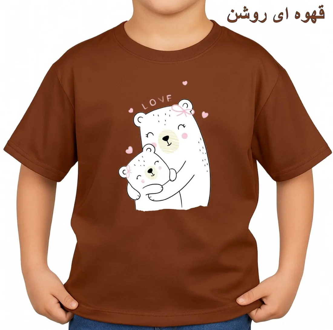 تی‌شرت آستین کوتاه بچگانه مدل خرس کد p5