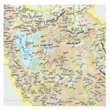 نقشه طبیعی ایران انتشارات گیتاشناسی نوین کد L1113