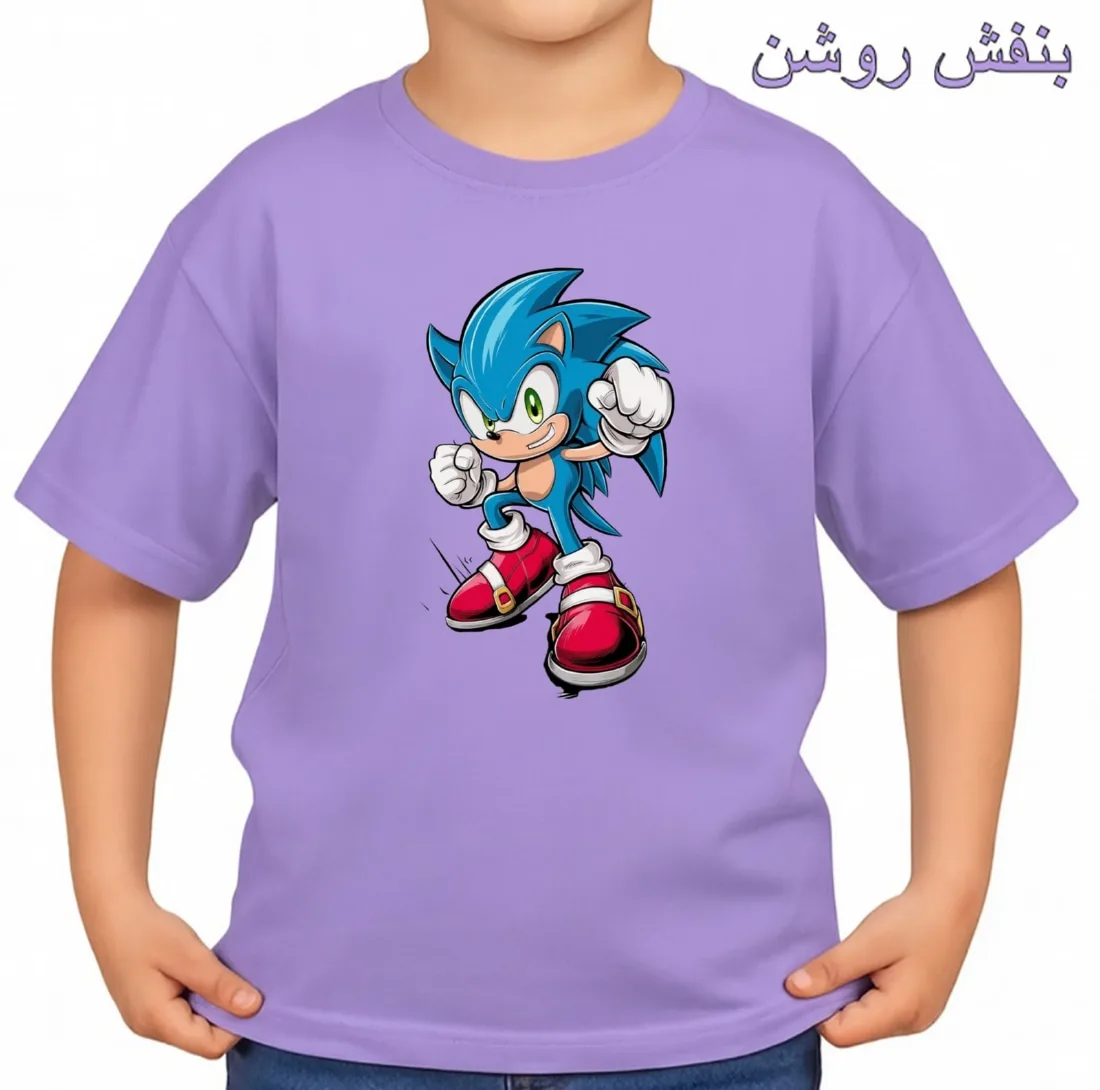 تی‌شرت آستین کوتاه بچگانه مدل سونیک کد p3