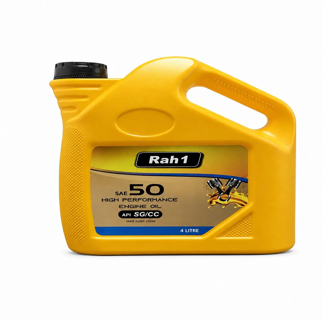 روغن موتور مناسب برای موتورهای بنزینی و دیزلی راهوان مدل SAE 50 API SC/CC حجم 4 لیتر