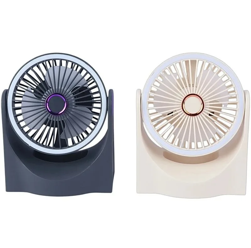 پنکه شارژی multi fan مدل رینگ لایت دار ظرفیت 1800 میلی آمپر ساعت