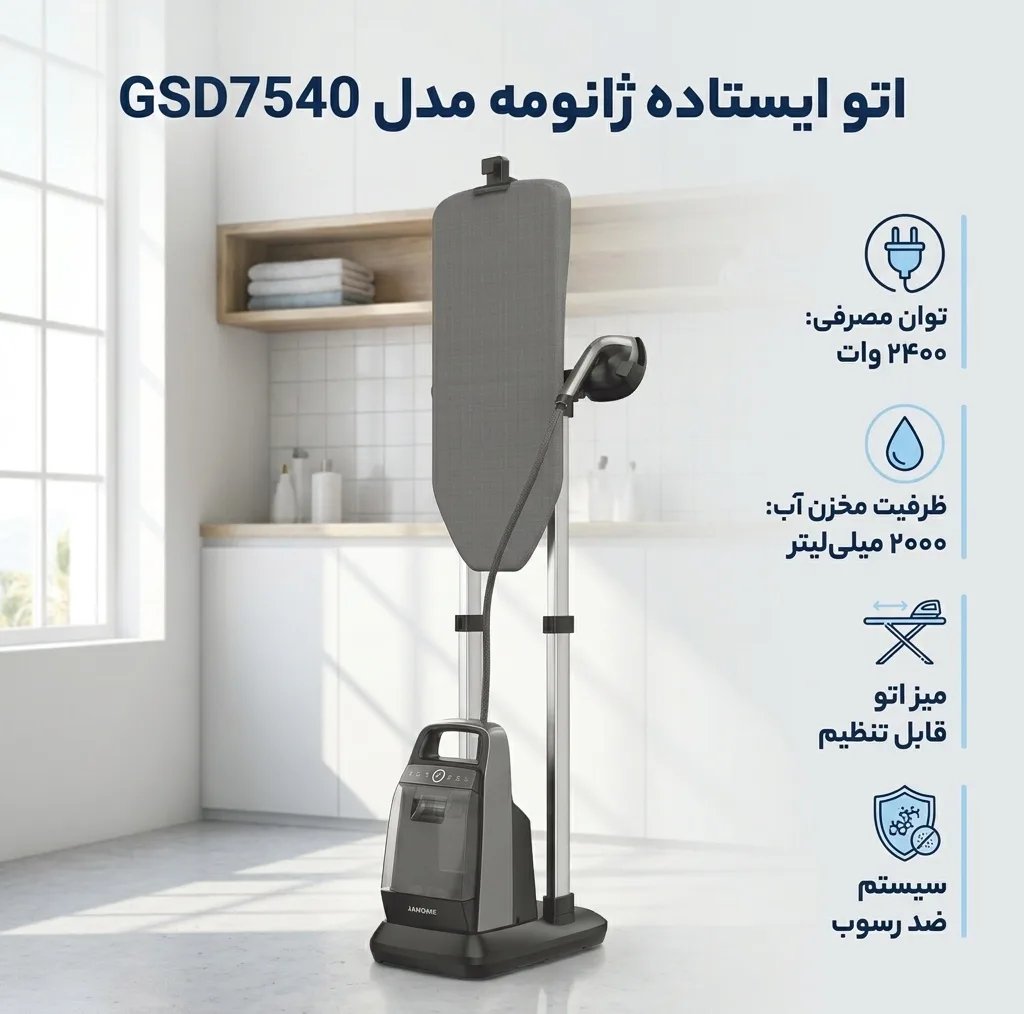 اتو ایستاده 2400 وات ژانومه مدل GSD7540