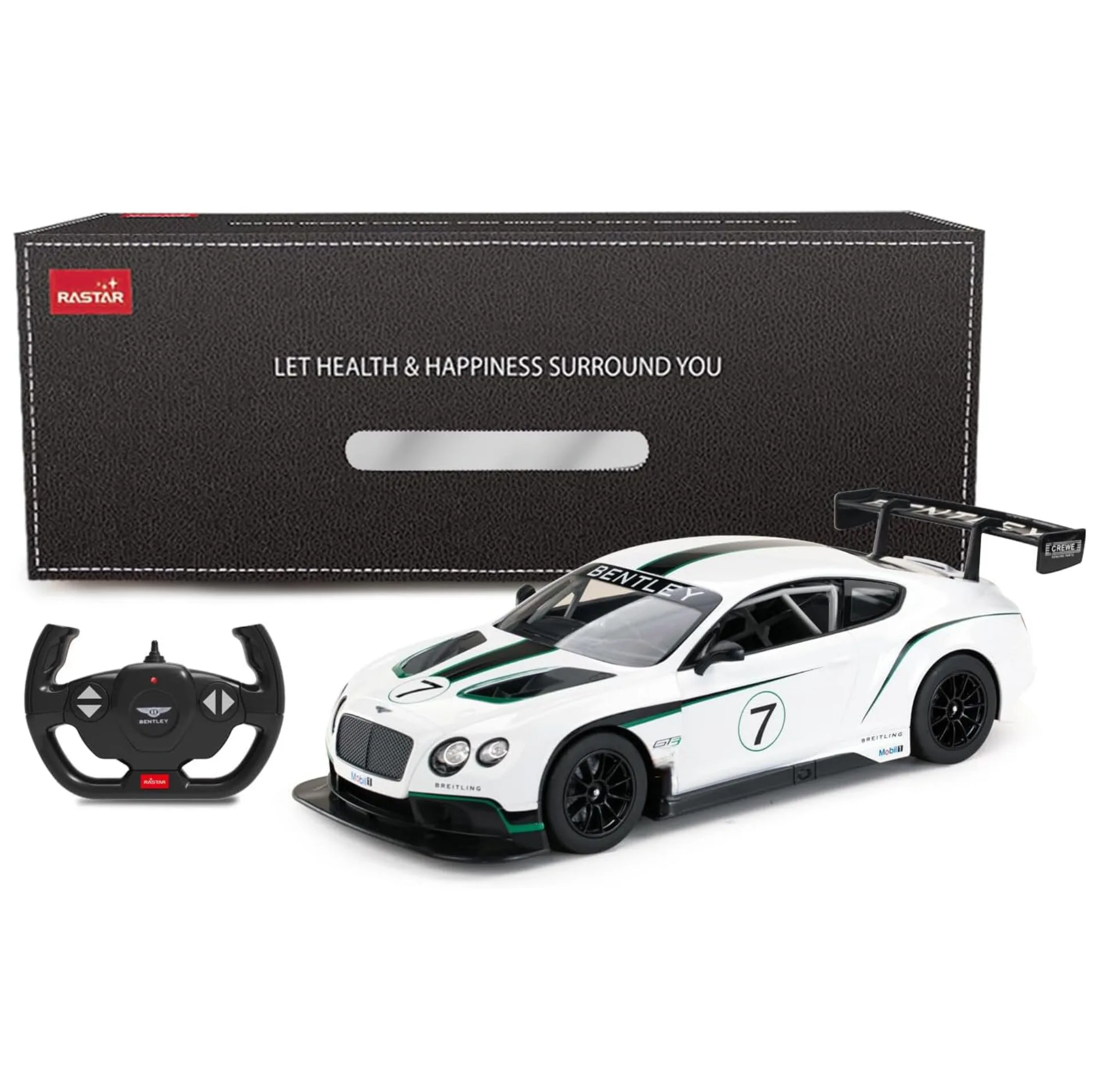 ماشین کنترلی راستار مدل Bentley Continental GT3 کد 76700 با چراغهای LED جلو و عقب در مقیاس 1:14