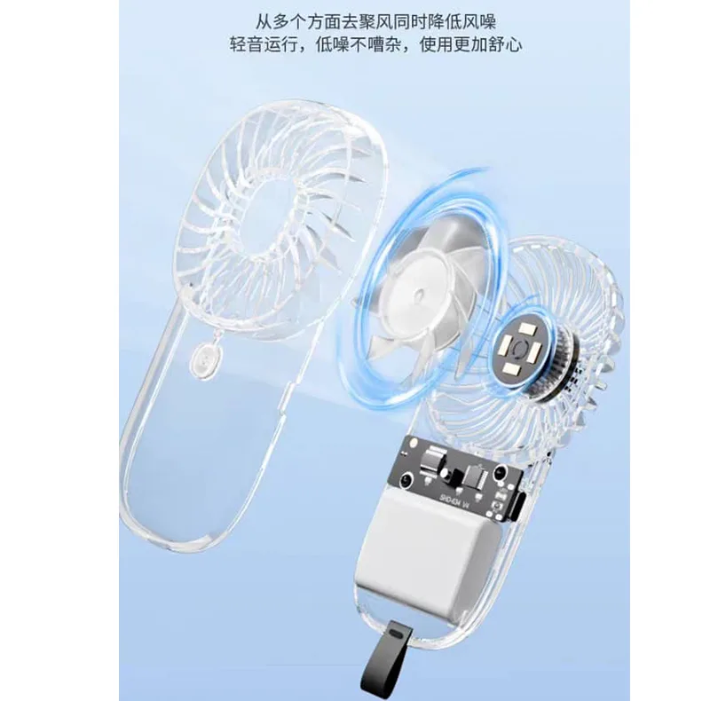 پنکه دستی مدل TRASNPARENT CARD FAN