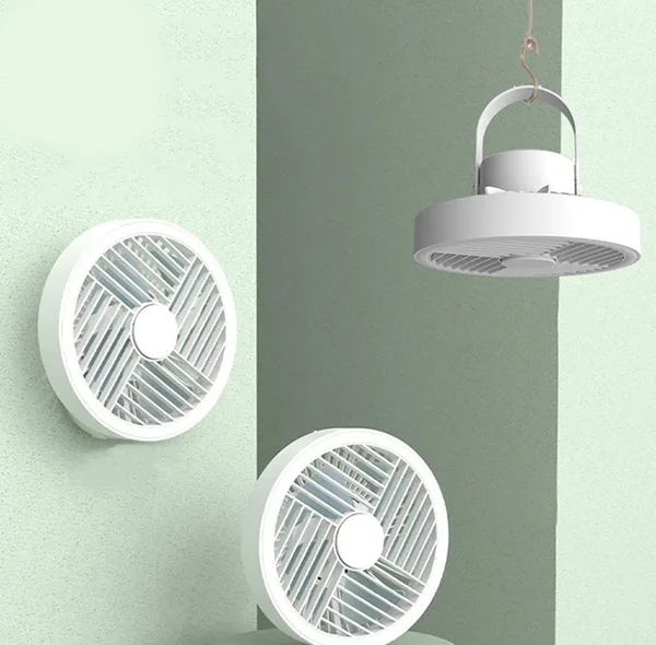 پنکه رومیزی شارژی مدل ال ای دی دار کد RY-2301