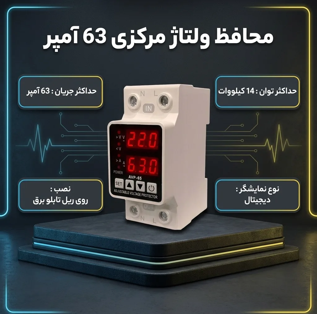 محافظ ولتاژ مدل ECP63-VA