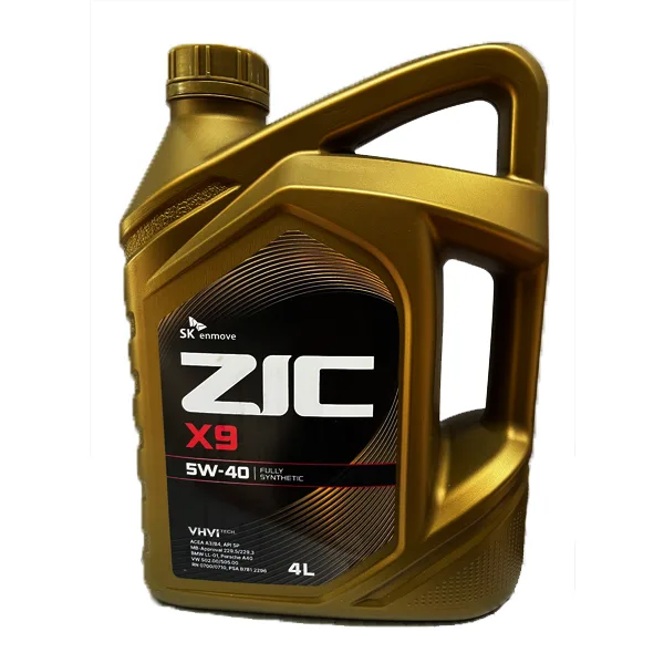 روغن موتور خودرو بنزینی زیک مدل X9 5W-40 SP حجم 4 لیتر