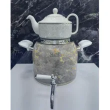 ست کتری و قوری نزاز طرح سنگ