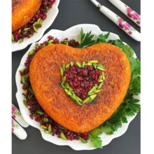 قالب کیک به گز مدل قلبی