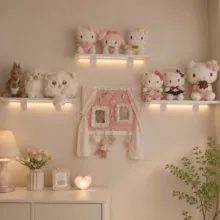 شلف دیواری چوبیکو مدل shelf5015 بسته 3 عددی