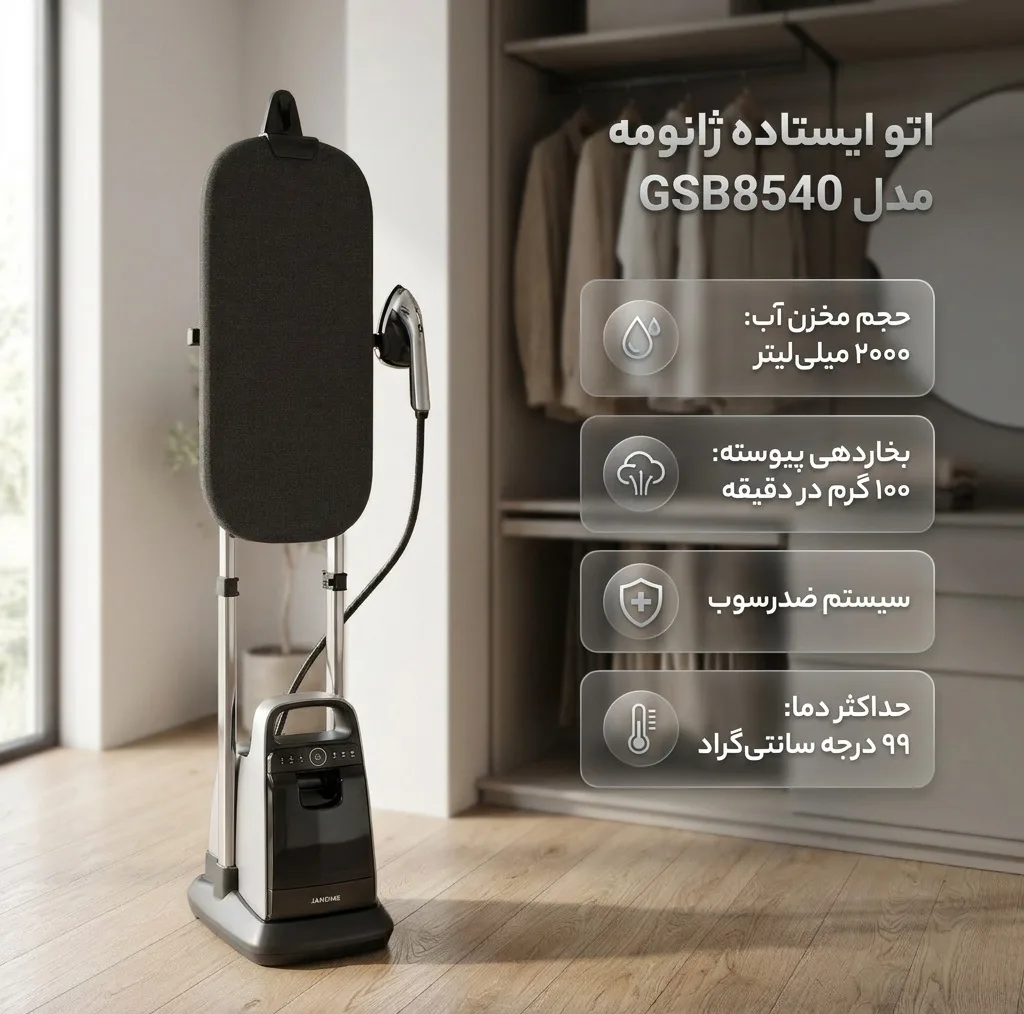 اتو ایستاده 2900 وات ژانومه مدل GSB8540