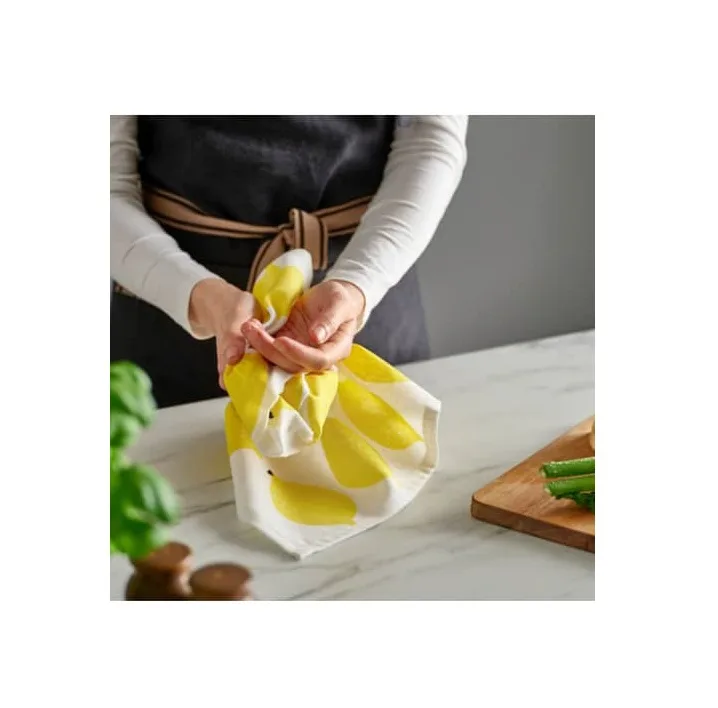 دستمال رطوبتگیر خانه و آشپزخانه پنبه ایکیا مدل RINNIG بسته 4 عددی