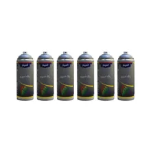 اسپری رنگ نقره ای اسپم مدل spm2 حجم 400 میلی لیتر مجموعه 6 عددی