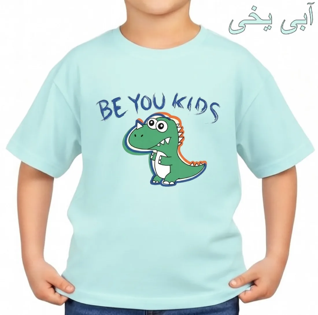 تیشرت آستین کوتاه بچگانه مدل دایناسور کد p4