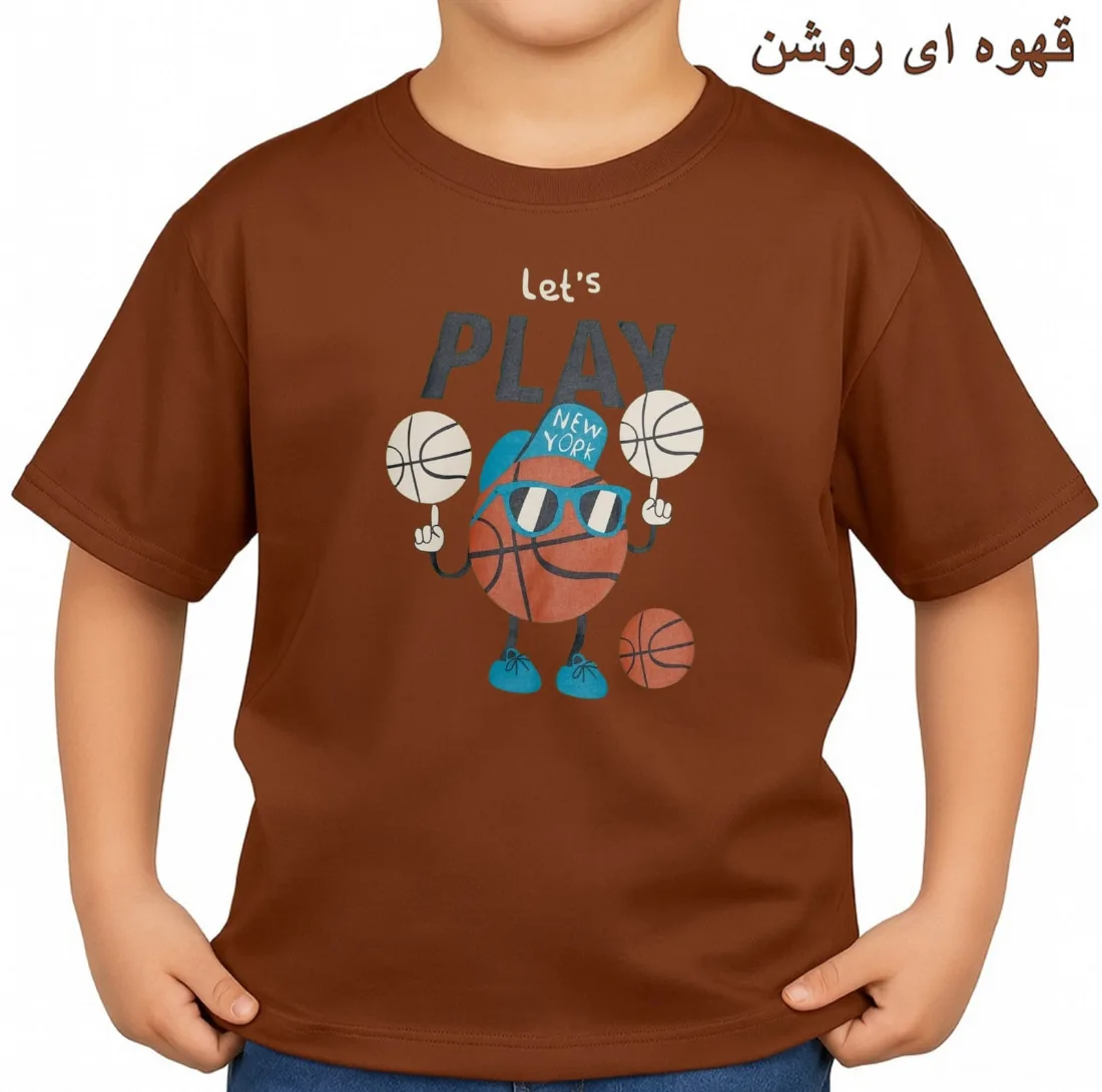تی‌شرت آستین کوتاه بچگانه مدل بسکتبالیست کد p1