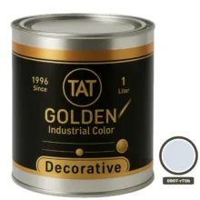 رنگ آبی روشن نیمه براق روغنی تات کد 0907-r70b حجم 1 لیتر