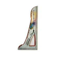 خط کش خیاطی زمرد مدل گونیا جزوه نویسی کد 02 مجموعه 2 عددی