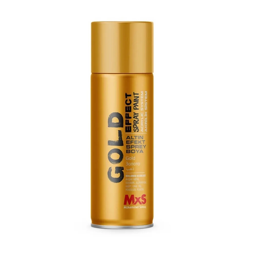 اسپری رنگ طلایی ام ایکس اس مدل MS181502 حجم 400 میلی لیتر