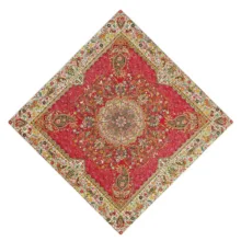 ست 5 تکه رومیزی ترمه نگین خاتم طرح افشار کد GHR