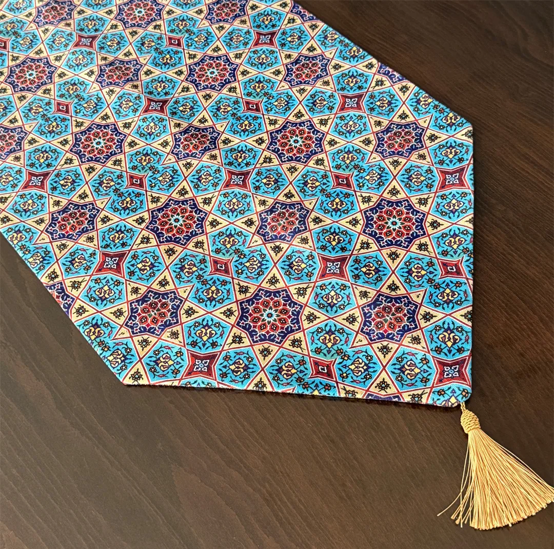 ست رومیزی 4 تکه مدل فیروزه