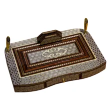 ست لوازم اداری رومیزی خاتم کاری کد kh04 مجموعه 4 عددی
