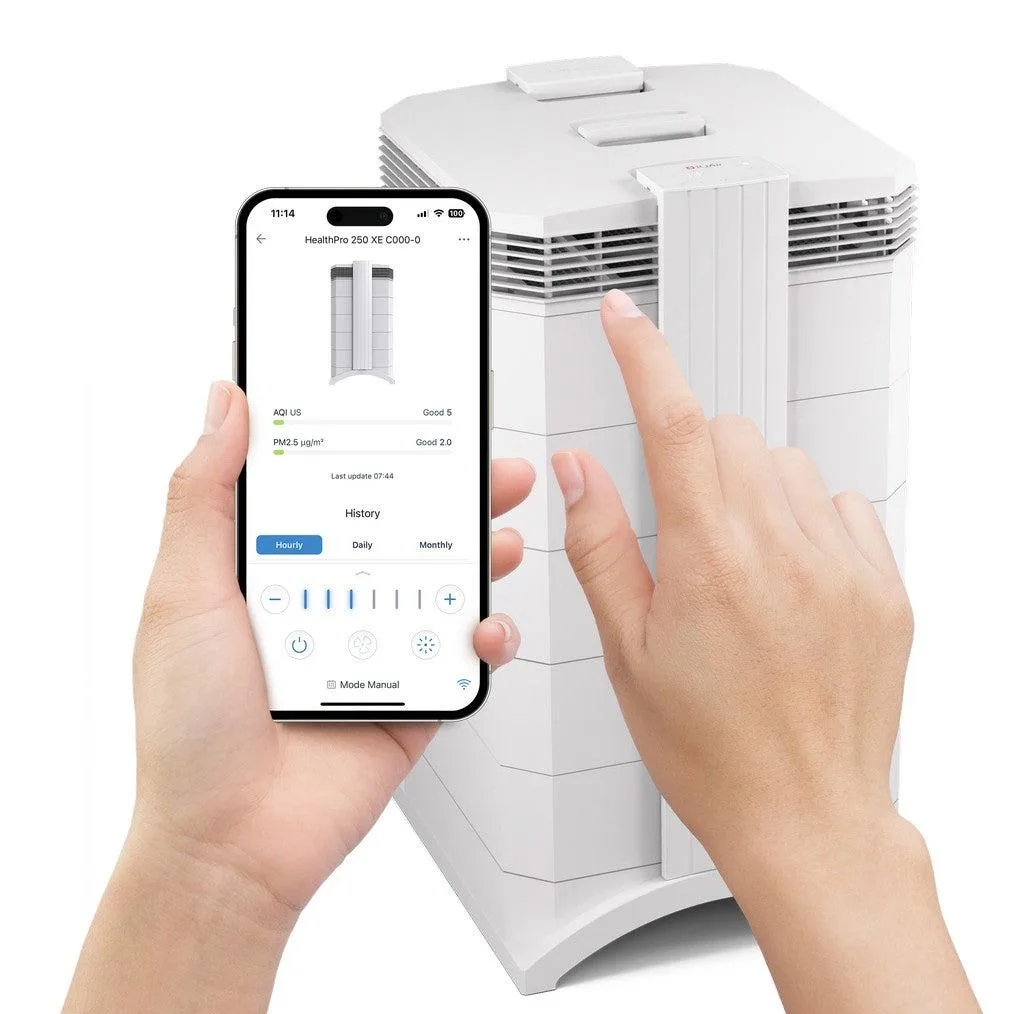 دستگاه تصفیه هوا خانگی 3 مرحله ای آی کیو ایر مدل HealthPro 250 XE