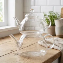 ست کتری و قوری مدل GLASS POT SET