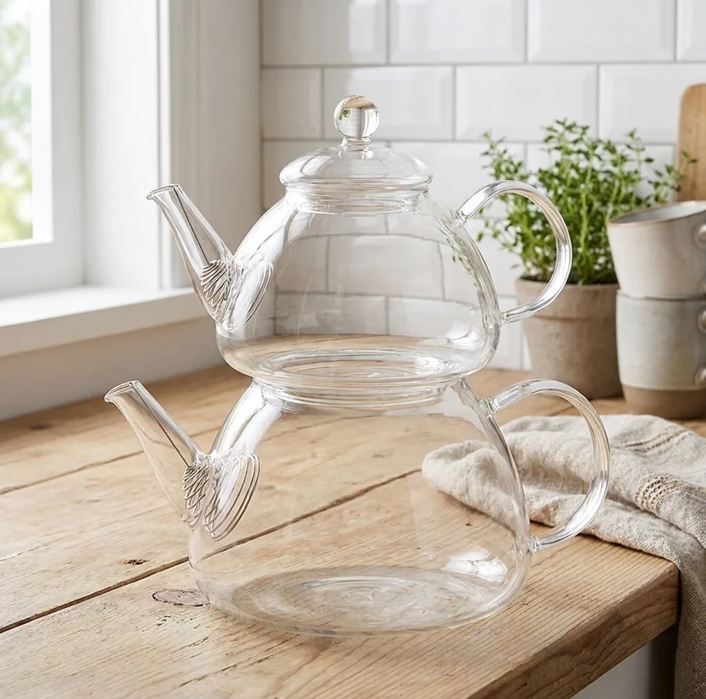 ست کتری و قوری مدل GLASS POT SET