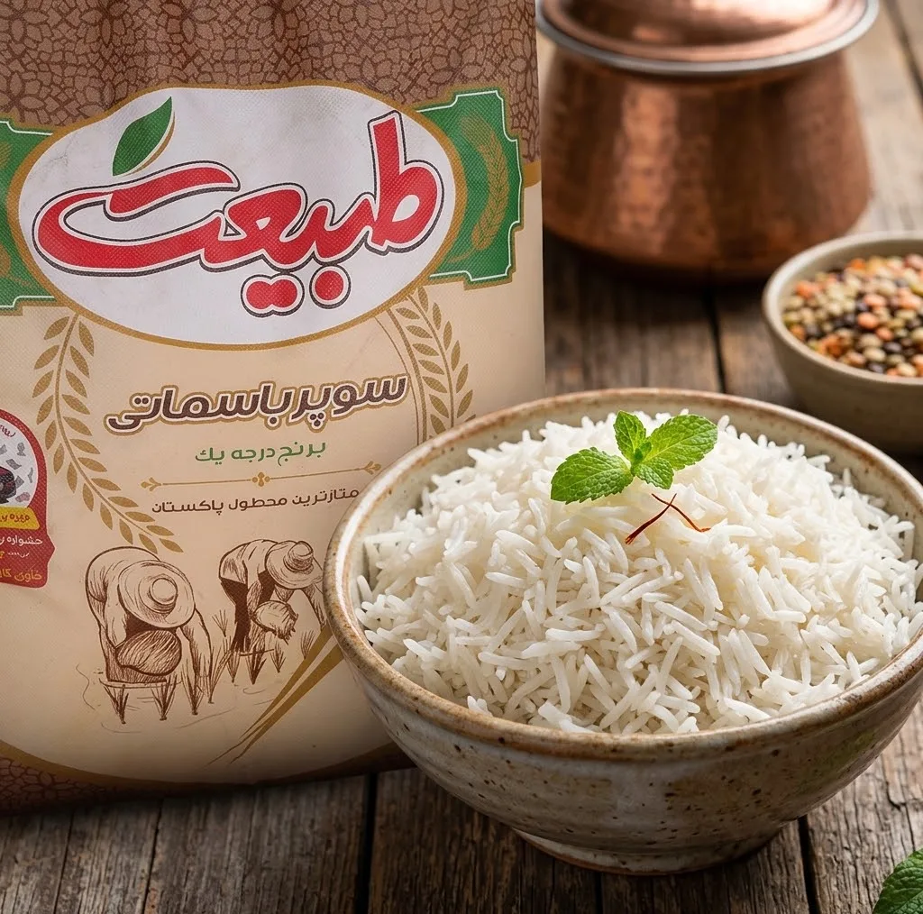 برنج پاکستانی سوپر باسماتی طبیعت - 10 کیلوگرم