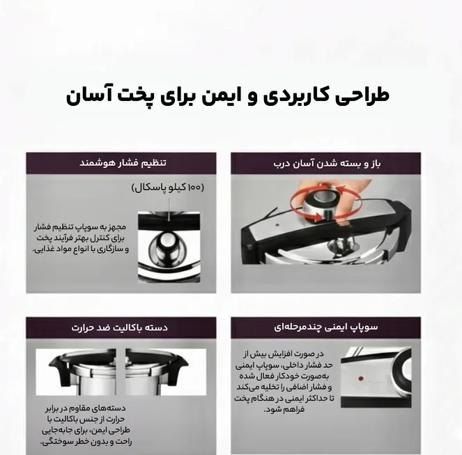 زودپز دوقلو یونیک اولترا مدل UA-3001 گنجایش 7 و 5 لیتر