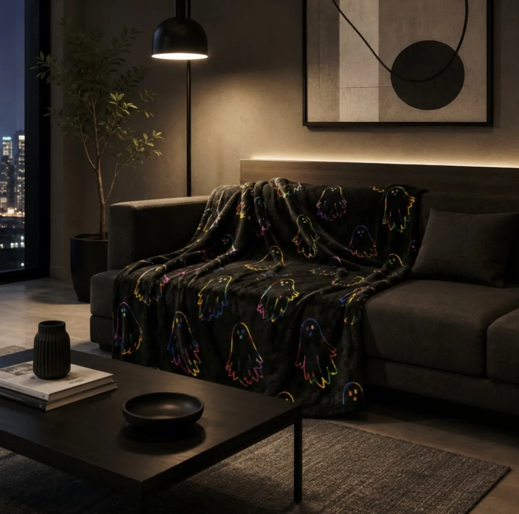پتو مسافرتی 1 نفره مدل روح سایز 160×220 سانتیمتر