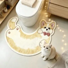 پادری حمام مدل Dog pattern سایز ۴۰.۷۰ سانتی متر مناسب فضای داخلی