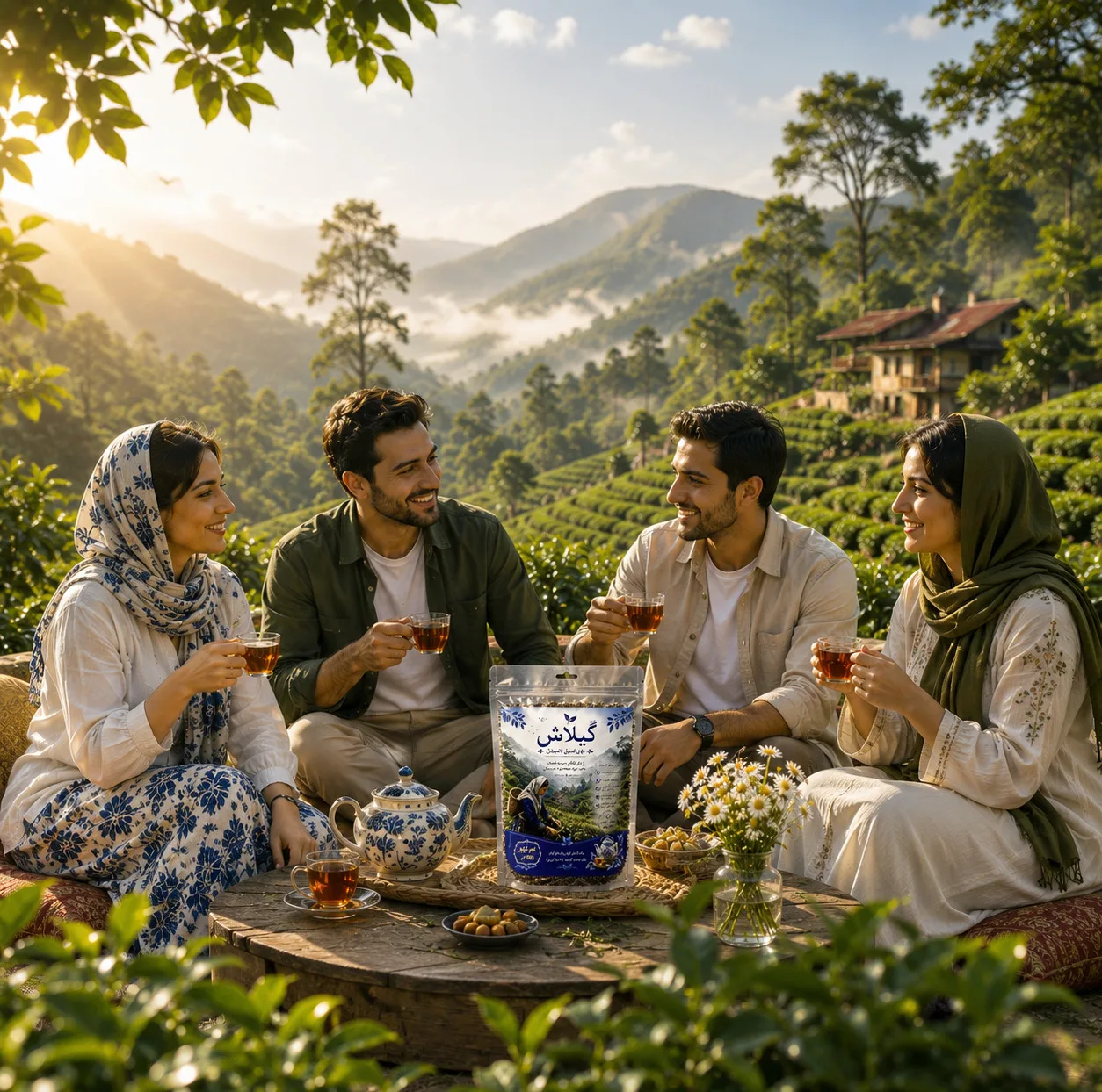 چای سر گل بهاره ممتاز گیلان گیلاش - 1کیلوگرم