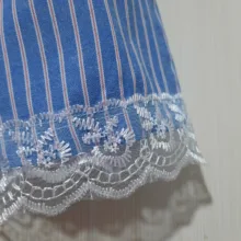 سارافون دخترانه مدل راه راه کد 03