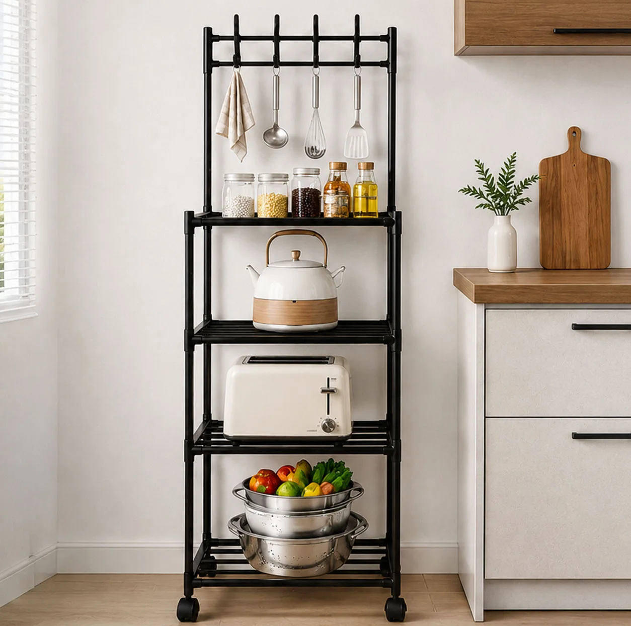 شلف ایستاده لومیز مدل Hook Storage Rack 4 طبقه