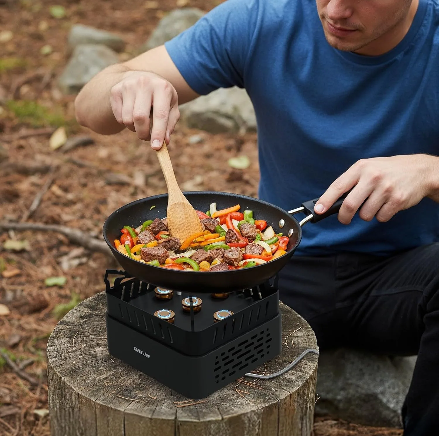 اجاق سفری گرین لاین مدل GNCPFRSTVBK Campfire