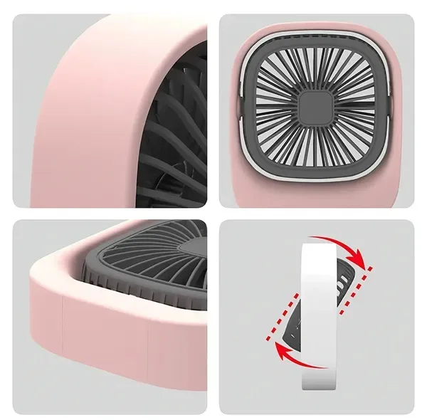 پنکه شارژی مدل136 Desk Fan ظرفیت 1200 میلی آمپر