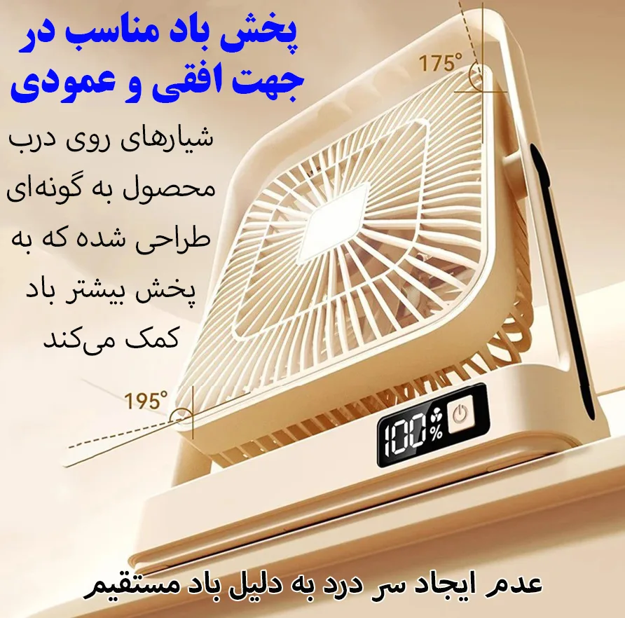 پنکه رومیزی مدل 360 درجه کد M09
