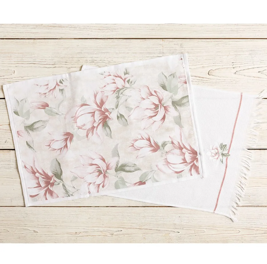 دستمال آشپزخانه انگلیش هوم مدل Magnolia بسته 2 عددی