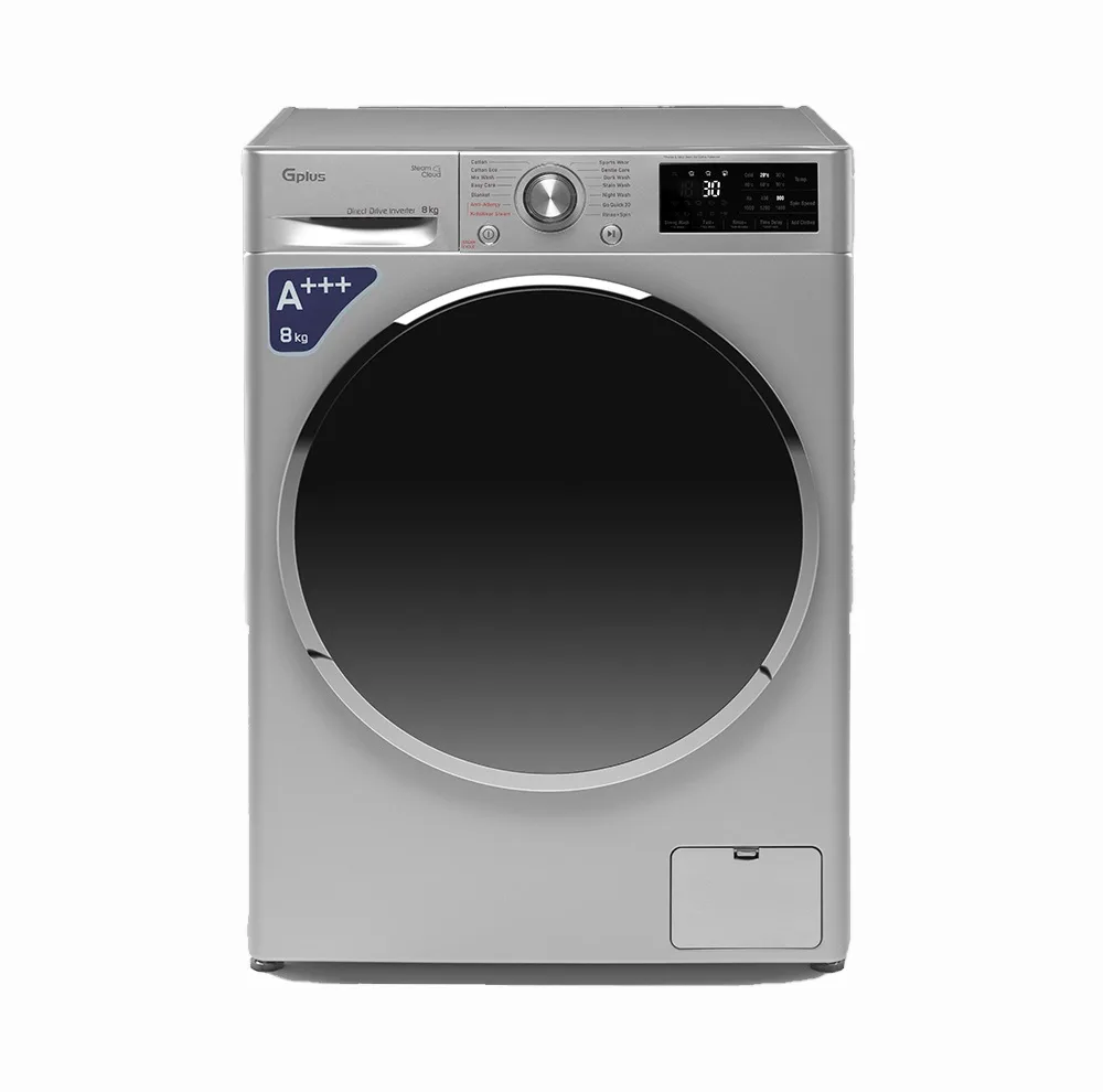 ماشین لباسشویی 8 کیلوگرم اتوماتیک جی پلاس مدل GWM-R808S