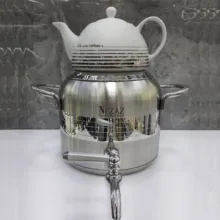 ست کتری و قوری نزاز طرح ترک گنجایش 4.5 لیتر