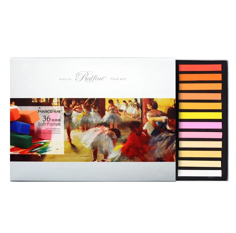 پاستل گچی 36 رنگ مدل marco fine art